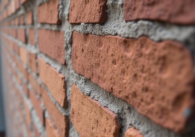 Close-up of restored sandstone brickwork at The Rocks