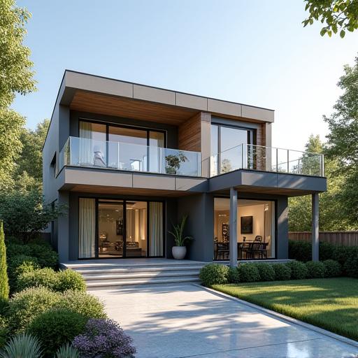 A modern luxury residential home
